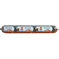 Biofood vleesvoeding worst Kip en Zalm hondenvoer 800gr