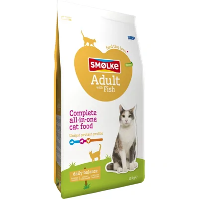 Smølke Adult Fish & Rice kat 10kg