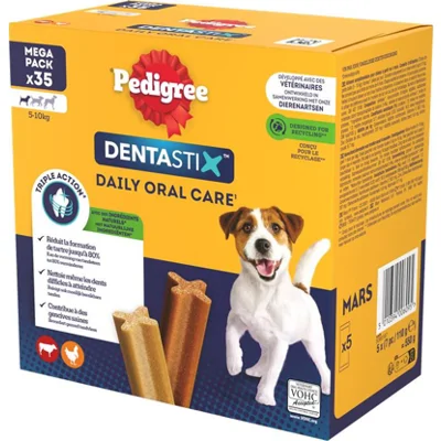 Pedigree Dentastix Mini hondensnack 5 tot 10 kg 2 x 70 stuks