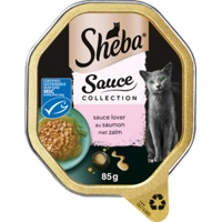 Sheba Sauce Lover met zalm natvoer kat (kuipjes 85 g) Per 22 (22 x 85 g) product name