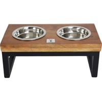 Boony Est 1941 Dinnerset hout met metalen frame voerbakjes hond 35 cm product name