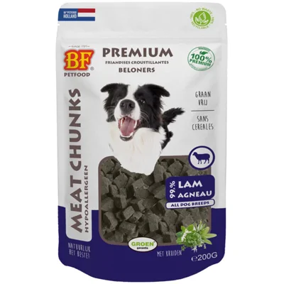 12x BF Petfood Meat Chunks Lam 200 gr