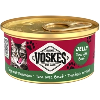 24x Voskes Kattenvoer Nat Gelei Tonijn&Rundvlees 85 gr product name