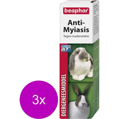 3x Beaphar Anti-Myiasis Spray Madenziekte Konijn 75 ml