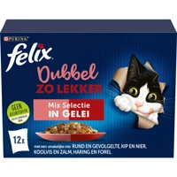 Felix Dubbel Zo Lekker Mix Selectie in Gelei 12 x 85 gr product name
