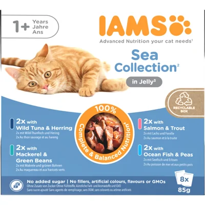 IAMS Delights Adult Sea Jelly Multipack 8 x 85 gr