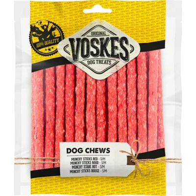 Voskes Munchy Sticks Rood 25 stuks