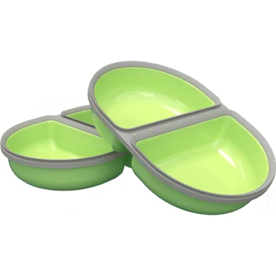 SureFeed Voerbak (gedeeld) - Groen - 2 stuks
