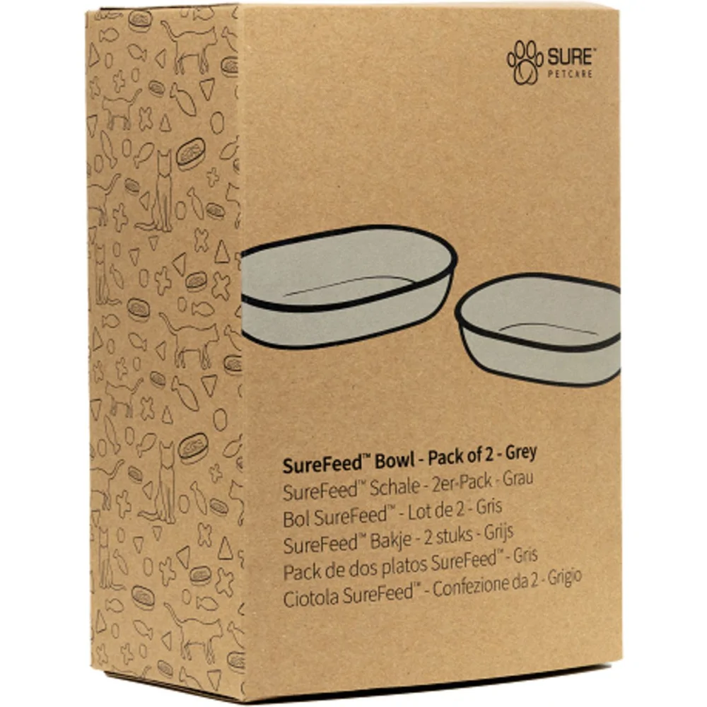 SureFeed Voerbak (2 stuks) - Grijs