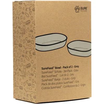 SureFeed Voerbak (2 stuks) - Grijs