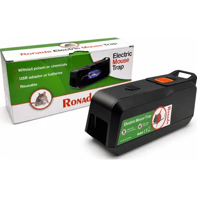 Ronada Elektrische Muizenval Tegen Muizen - Herbruikbaar - USB adapter of batterijen - Handig indicatielampje