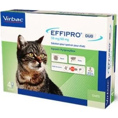 Effipro Duo Spot-On Kat tot 6 kg - 4 pip