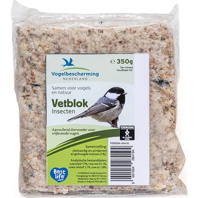 Wildbird Vetblok met Insecten voor buitenvogels