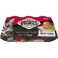 Voskes Jelly Cups tonijn met sint-jakobsschelp kattensnack (6x25 g) 12 verpakkingen (72 x 25 g)