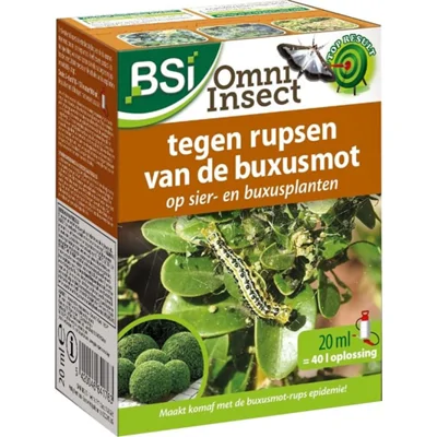 Omni Insect Tegen Rupsen Van De Buxusmot - Al na 15 minuten resultaat - Beschermd uw buxus - Vraatschade stopt direct