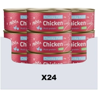 24x Prins Chunky Paté Kattenvoer Nat Kip&Kalkoen 70 gr