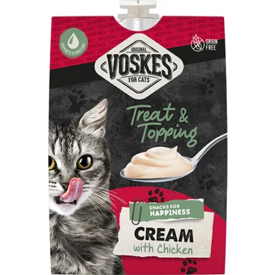 Voskes Original Cream Kattensnack Kip 90 gr