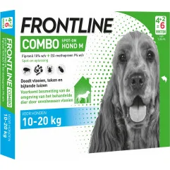 Frontline Combo Hond M (10-20 kg) - 4+2 pipetten
