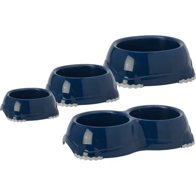 Moderna Plastic Hondeneetbak Smarty - Donkerblauw - 735 ml