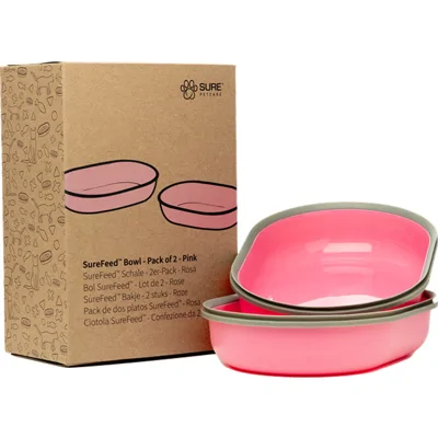 SureFeed Voerbak (2 stuks) - Roze
