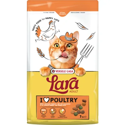 Versele-Laga Lara Adult kip met kalkoen kattenvoer 2 x 7 kg