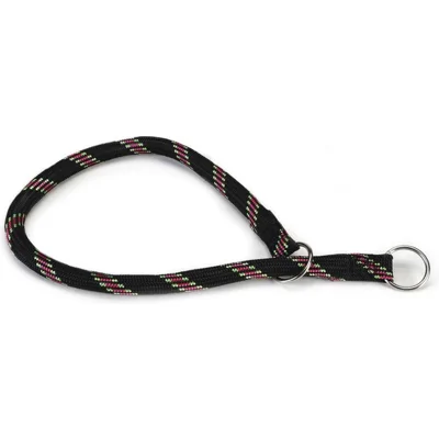 Beeztees Halsband Hond - Rond - Nylon - Zwart - 60 cm x 13 mm