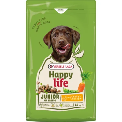 Happy Life Junior met kip hondenvoer 2 x 7,5 kg