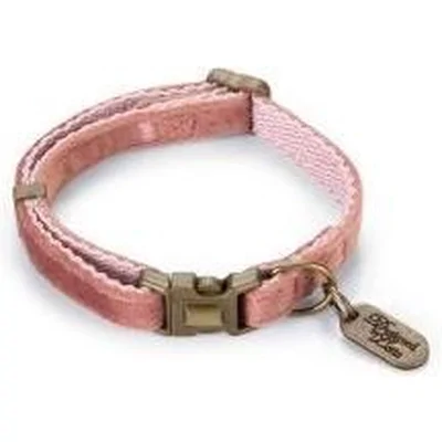 Designed by Lotte Velura - Hondenhalsband   - Roze - 20-30 x 10 cm