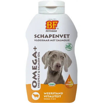 Biofood vloeibaar Schapenvet met zalmolie hond 250ml