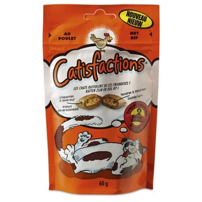 Catisfactions Kip kattensnacks 60 gram