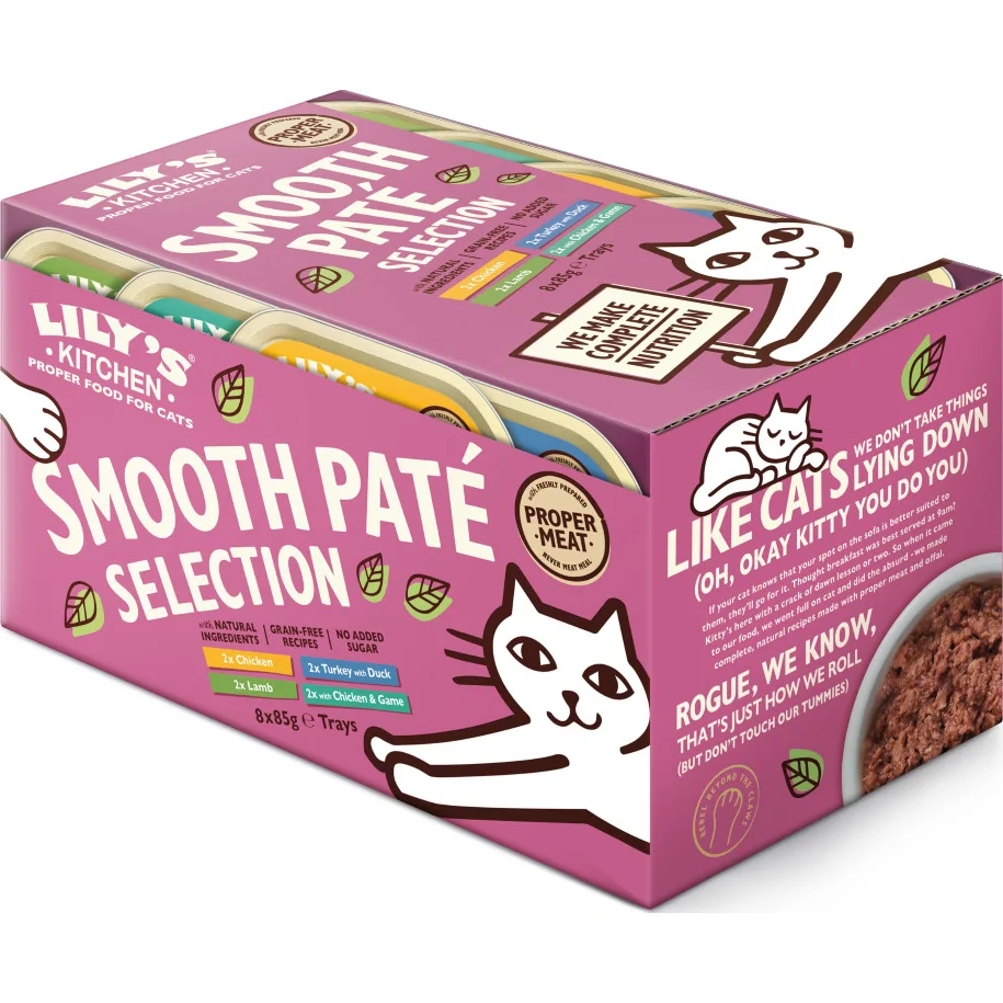 Lily's Kitchen Selectie Patés multipack natvoer kat 8 x 85 gram