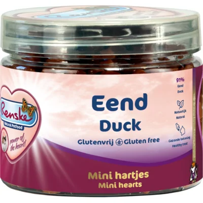 Renske Gezonde Beloning Kat Hartjes Eend 100gr