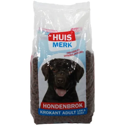 Huismerk Lam & Rijst hondenvoer 10 kg