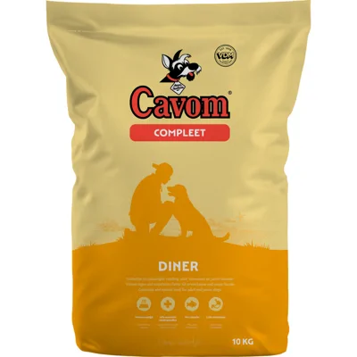 2x Cavom Compleet Hondenvoer Droog Diner 10 kg