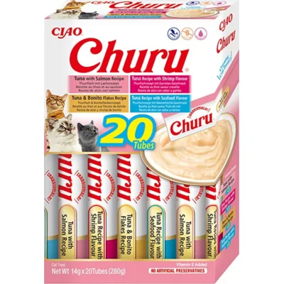 Ciao Churu Kattensnack Multipack Tuna Seafood 20 x 14 gr