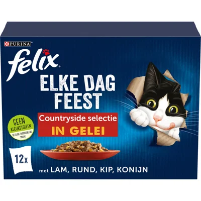 Felix Elke Dag Feest Countryside Selectie in Gelei 12 x 85 gr