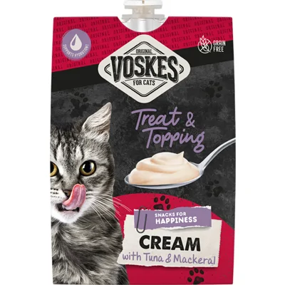 Voskes Original Cream Kattensnack Tonijn&Makreel 90 gr