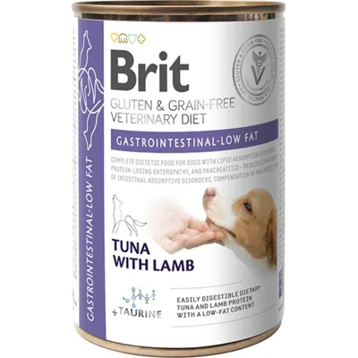 Brit Veterinary Diet Dog - Gastrointestinal Low Fat - Blik - 6 x 400 g