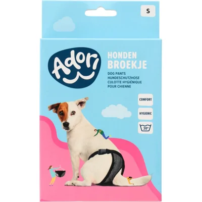 Adori Hondenbroek luxe - Zwart - Small - 35-43 cm