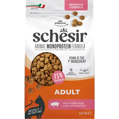 Schesir Schesir Monoprotein Kattenvoer Droog Ham 1,5 kg
