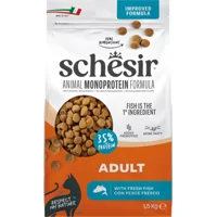 6x Schesir Monoproteïne Kattenvoer Droog Vis 1,5 kg