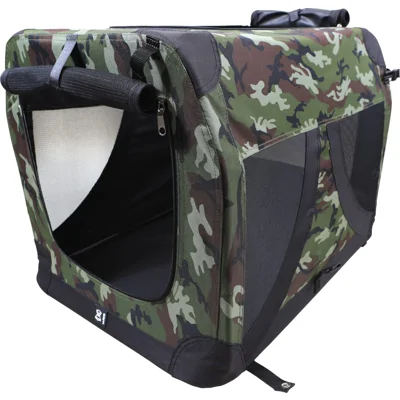 M-Pets Comfort Crate - S - Camo - 51 x 33 x 33 cm