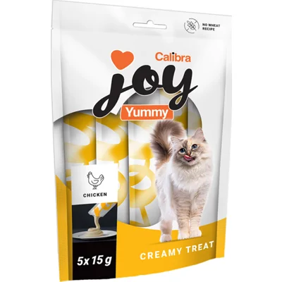 Calibra Joy Cat Yummy Creamy Treat - Kip - 5 x 15 g