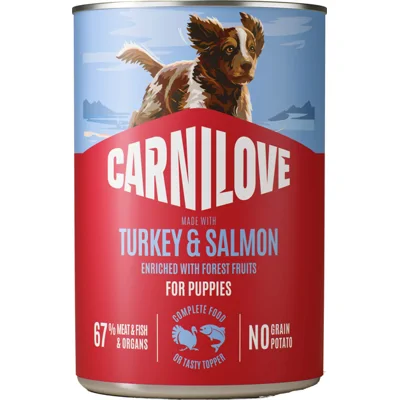 Carnilove Can Paté Puppy - Kalkoen & Zalm - 6 x 400 g