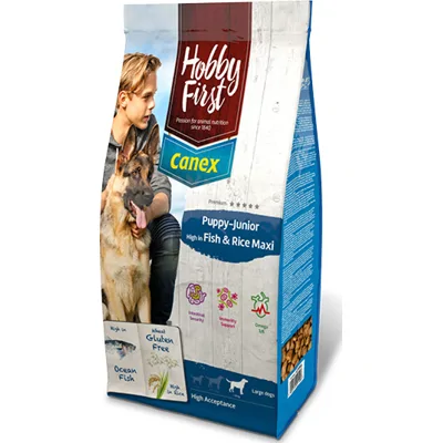 HobbyFirst Canex Puppy / Junior High in Vis & Rijst Maxi Hond 12 kg