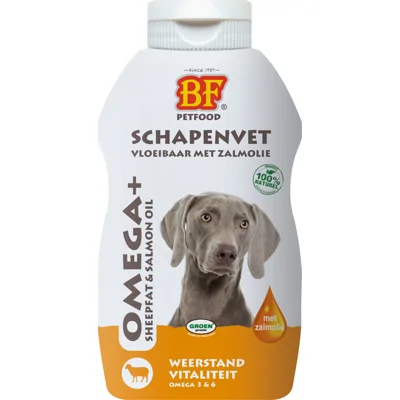 Biofood vloeibaar Schapenvet met zalmolie hond 500ml