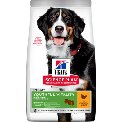 Hill's Science Plan Hond Mature Adult Senior Vitality Large Breed Kip 14kg
