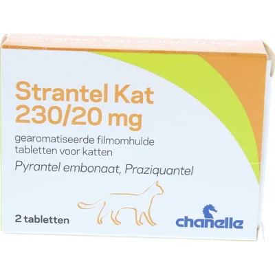 Strantel Kat ontwormingstablet voor de kat 2 tabletten