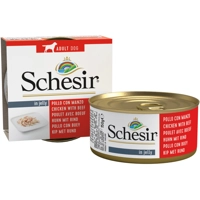 10x Schesir Hondenvoer Kipfilet en Rundvlees in Gelei 150 gr