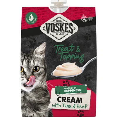Voskes Original Cream Kattensnack Tonijn&Rund 90 gr
